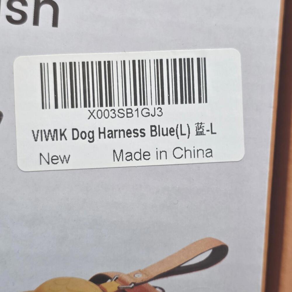 VIWK All-in-one Dog Harness With Retractable Leash In Blue Size Large - Picture 5 of 5